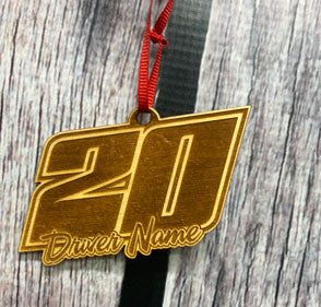 Wooden laser engraved Christmas Ornament