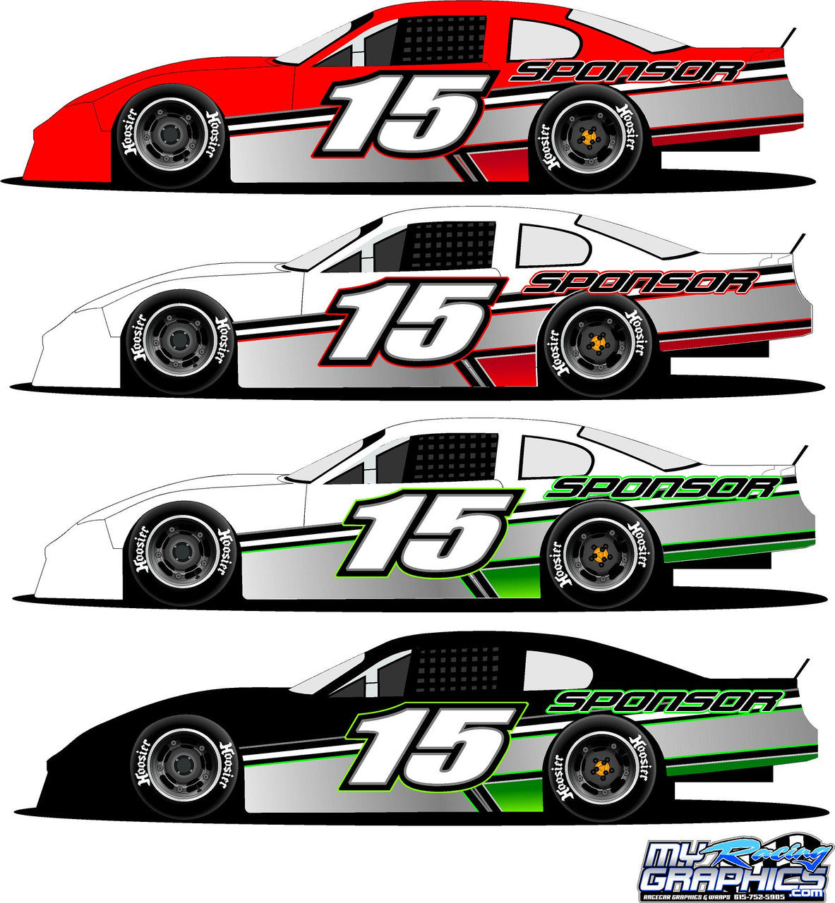 Side Wrap 15 Late Model RaceCar