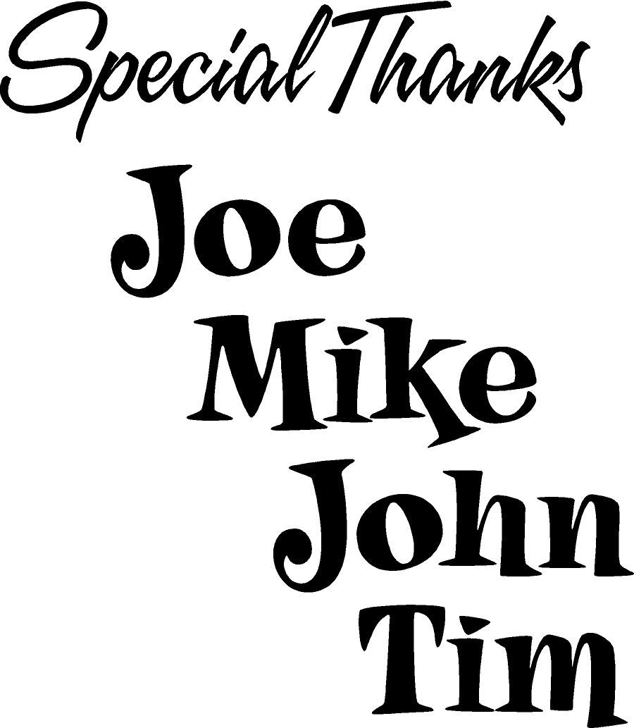 Pit Crew or Special Thanks Decal for your Race Car