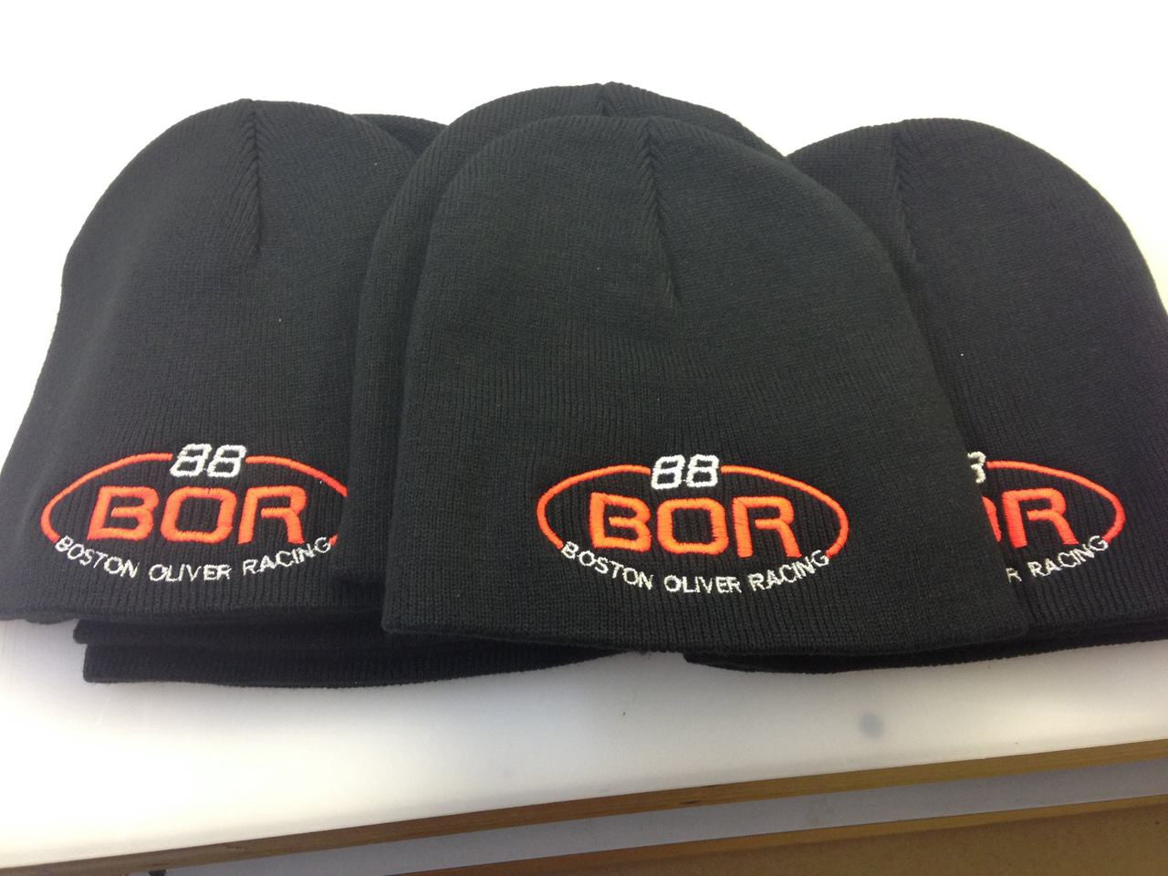 Racing Logo Embroidered Beanies