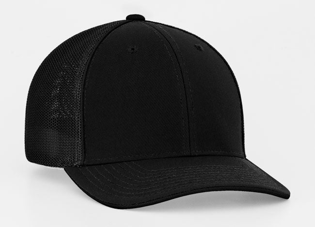 Fitted Mesh Back Caps with Embroidery