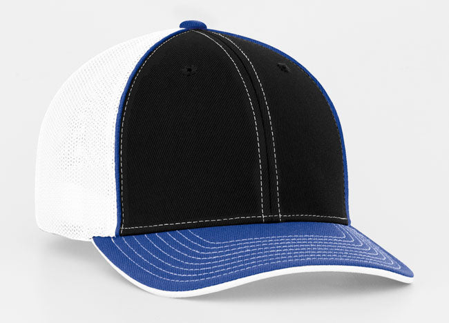 Fitted Mesh Back Caps with Embroidery