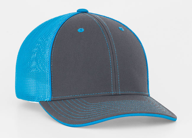 Fitted Mesh Back Caps with Embroidery