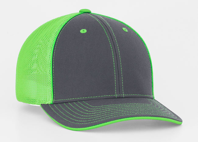 Fitted Mesh Back Caps with Embroidery