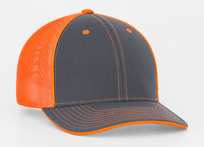 Fitted Mesh Back Caps with Embroidery