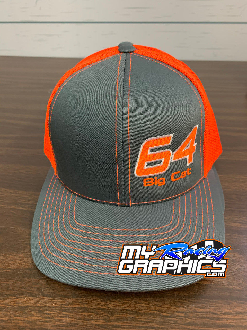 Trucker Mesh Snap Back Embroidered Racing Cap