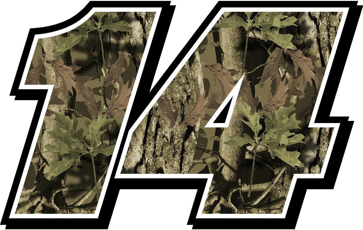 Full Color numbers Vinyl Camo Decal Kit with drivers name| Race Cars ...