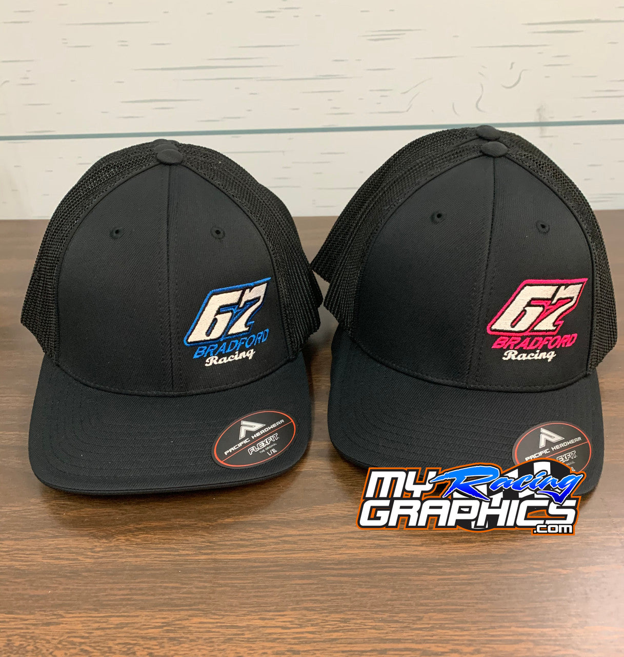 Mesh Back Flex Fit Caps Bradford Racing