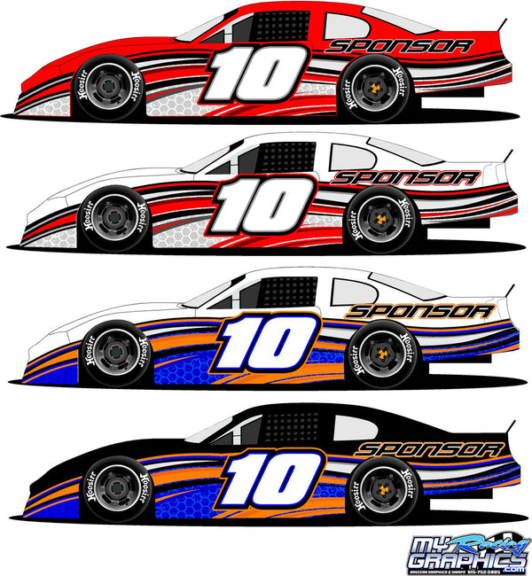 Side Half Wrap 10 Late Model | Super Stock | Truck – MyRacingGraphics.com