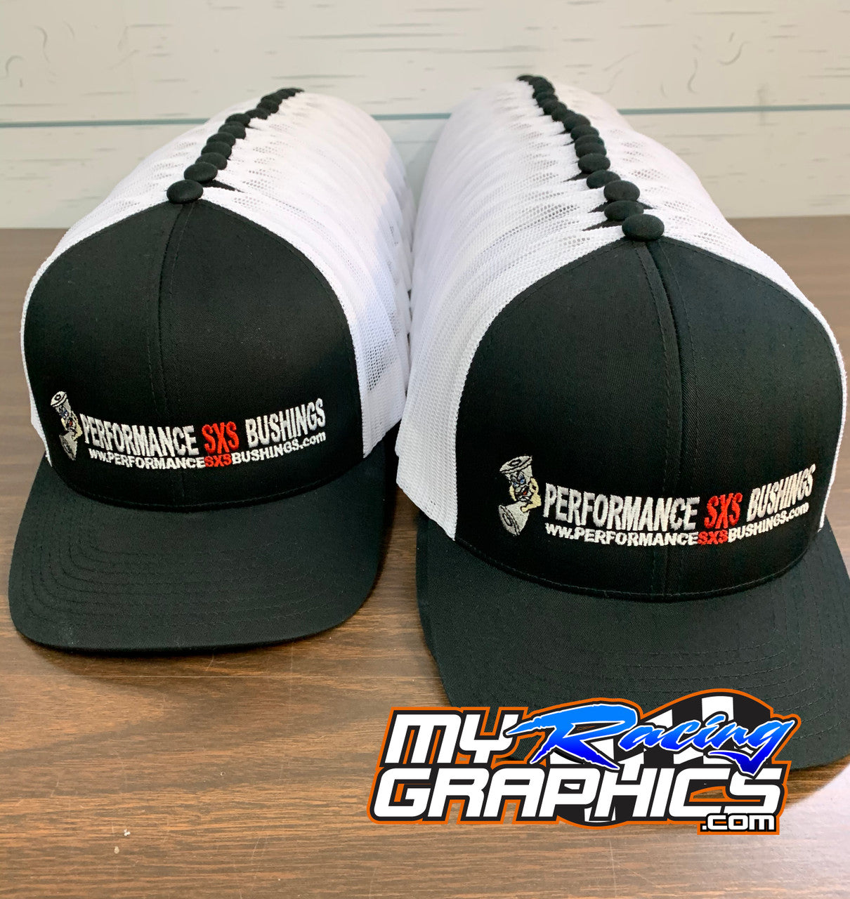 Business Logo on Trucker Mesh Snap Back Caps